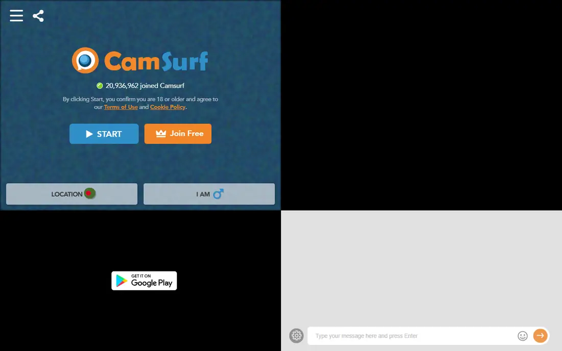 CamSurf homepage