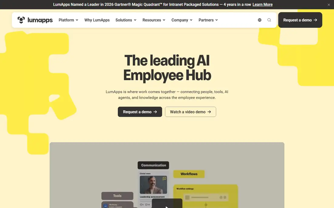 LumApps homepage