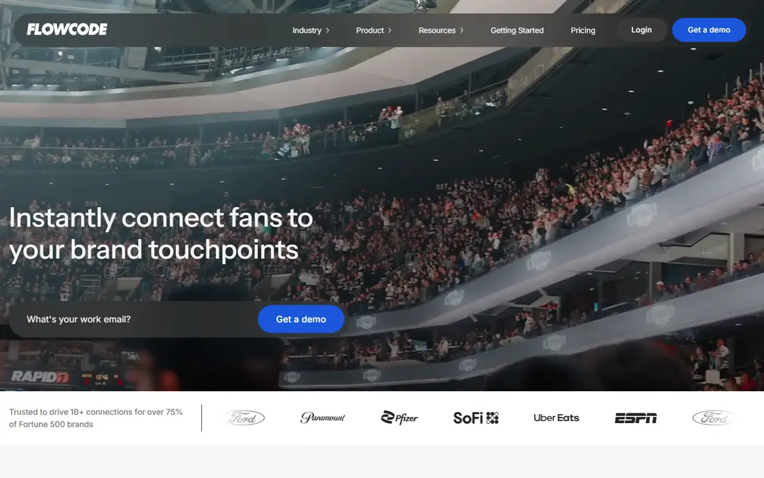 Flowcode homepage