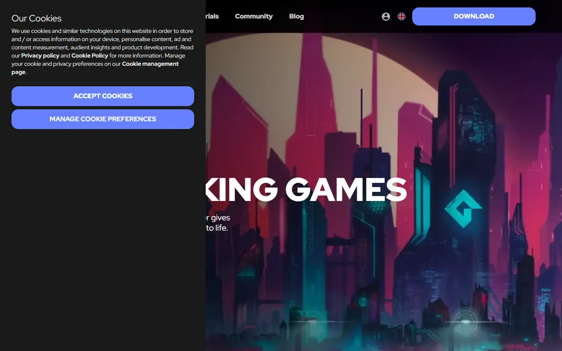 GameMaker homepage