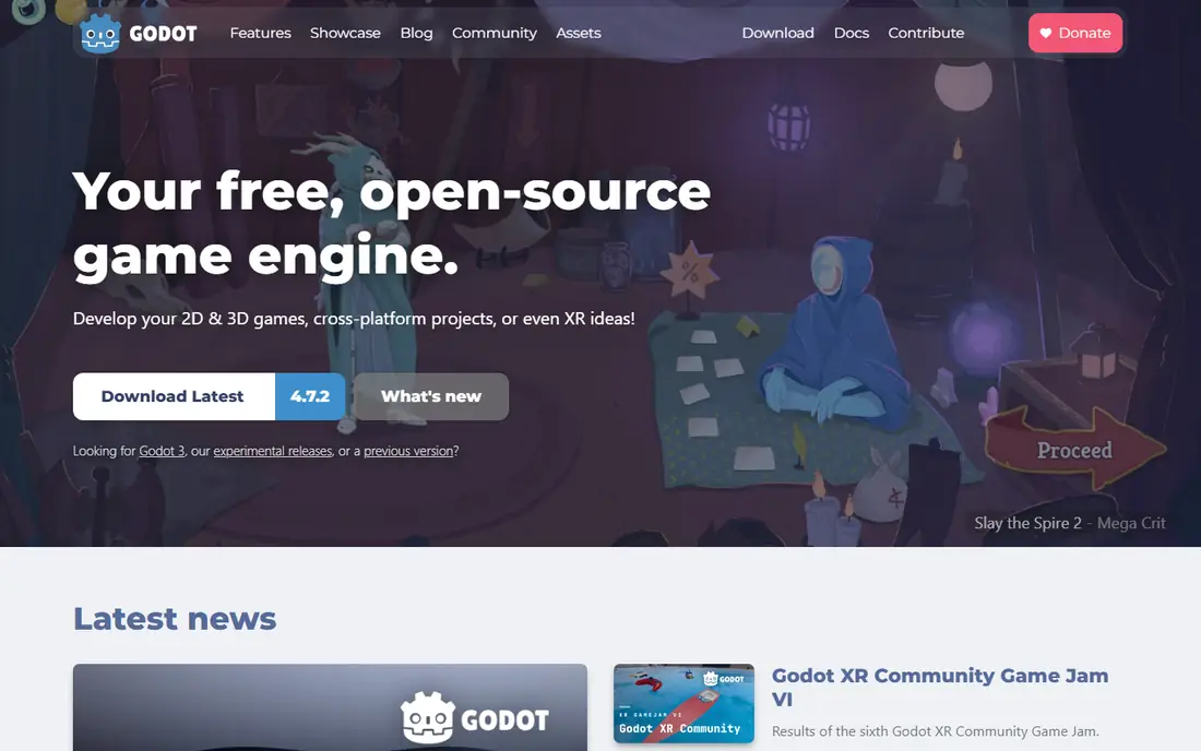 Godot homepage
