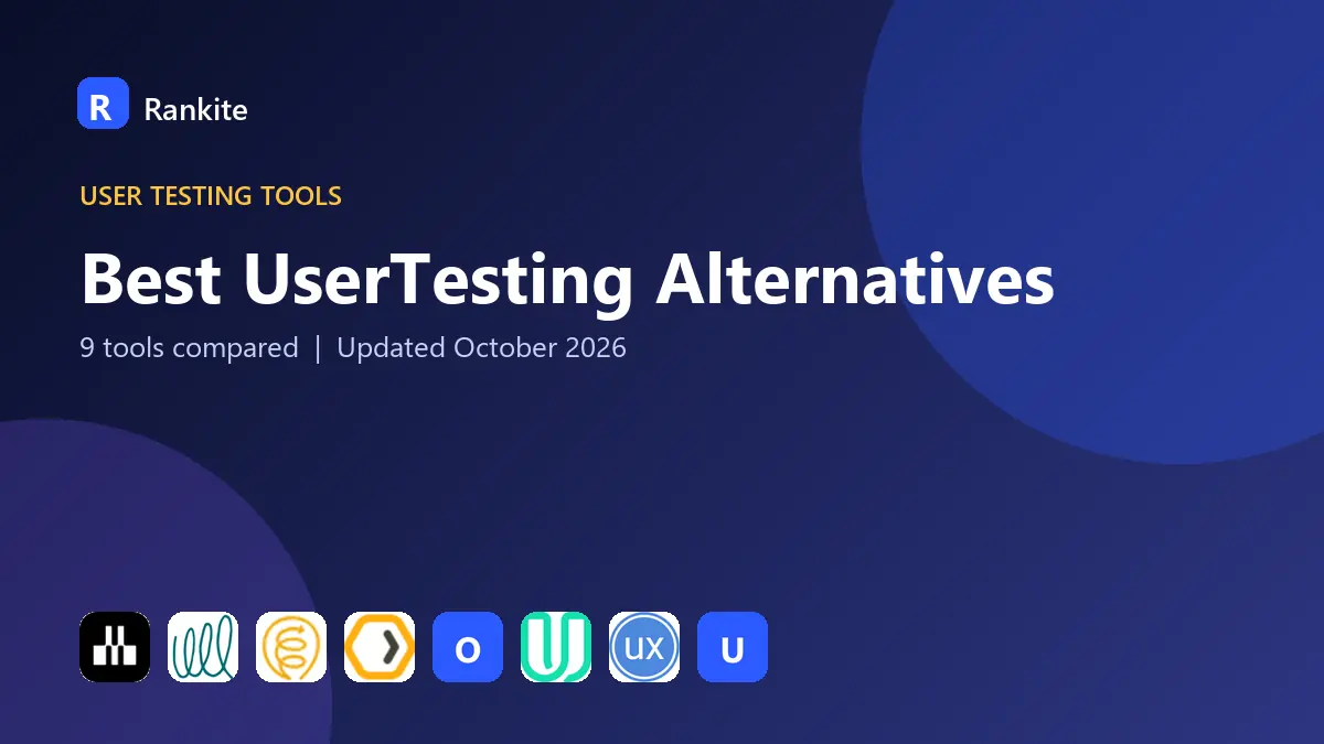 Best UserTesting Alternatives in 2026: 9 Tools Compared