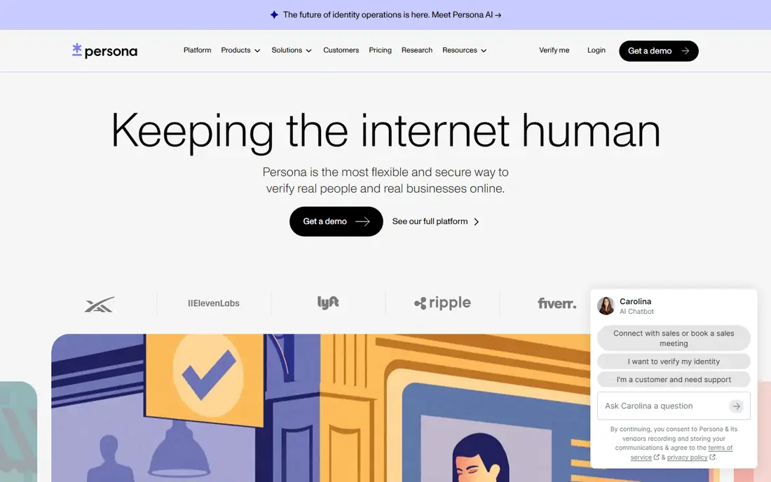Persona homepage