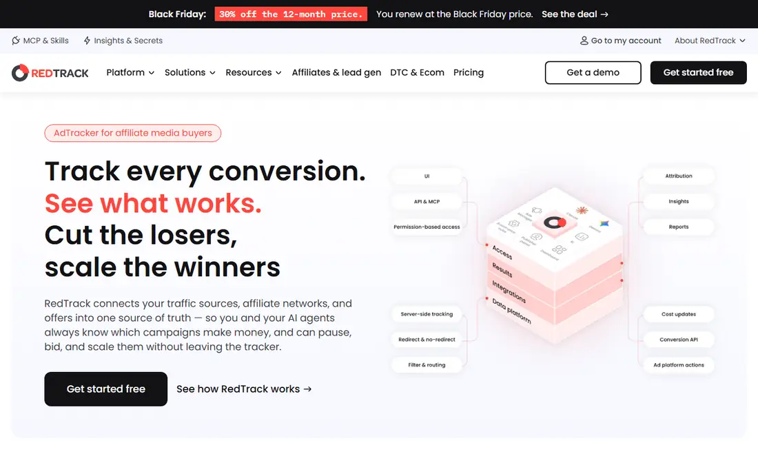 RedTrack homepage