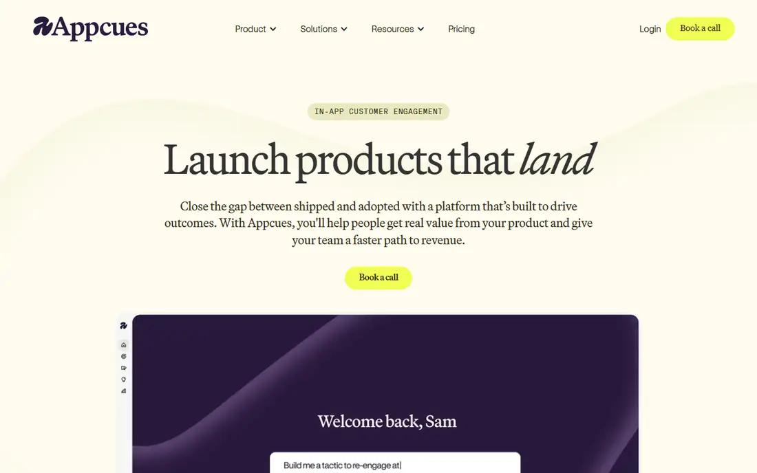Appcues homepage