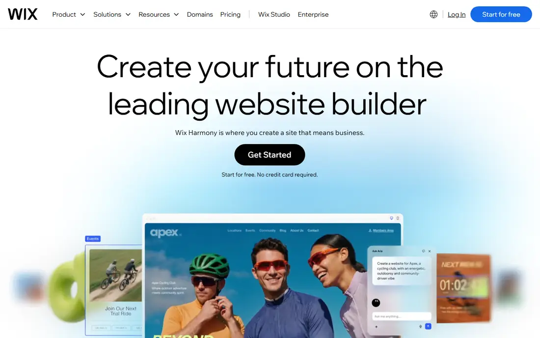 Wix Studio homepage