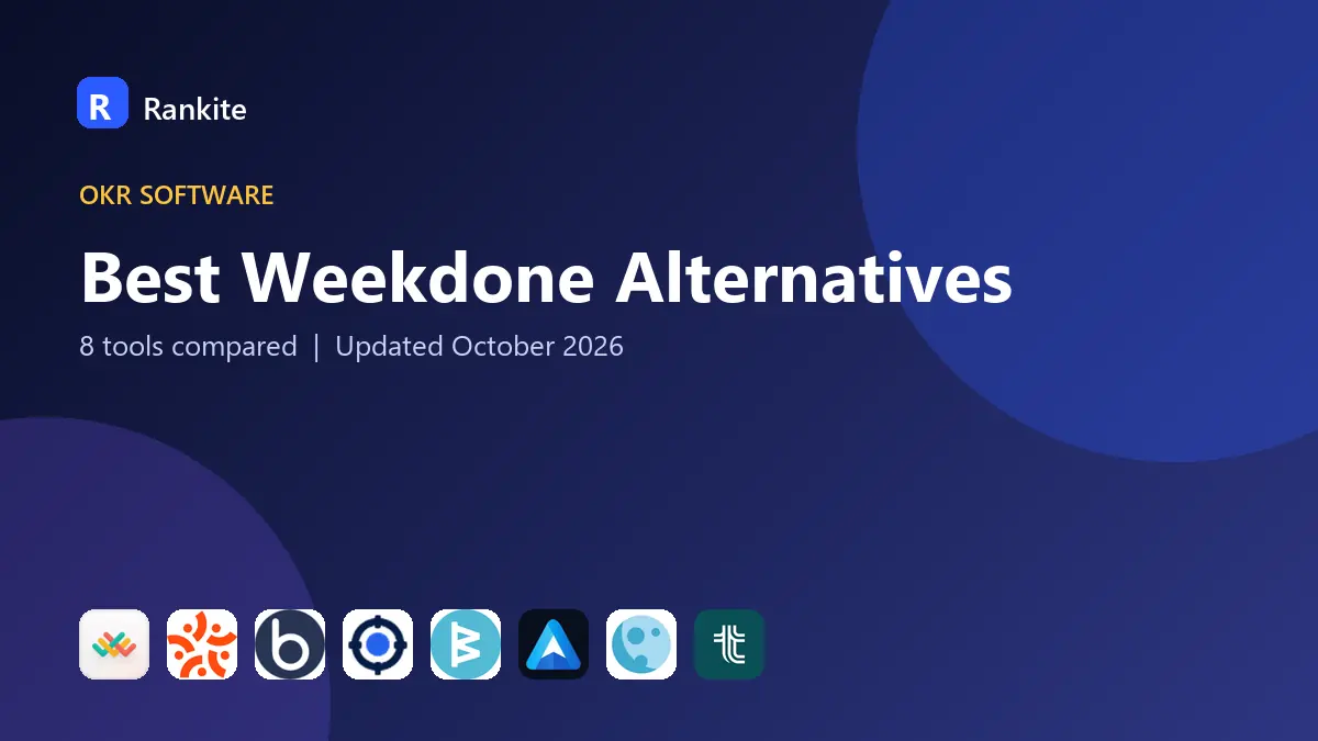 Best Weekdone Alternatives in 2026: 8 OKR and Goal Tools Compared