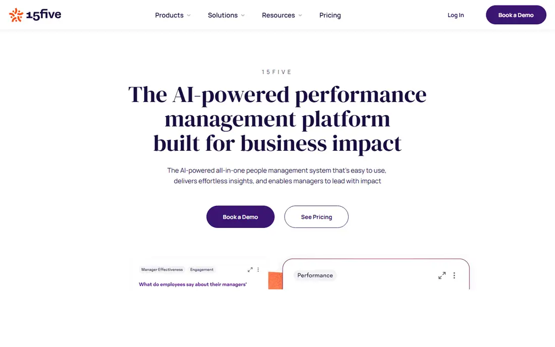 15Five homepage