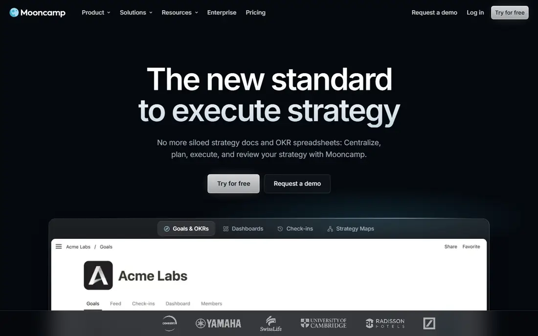 Mooncamp homepage