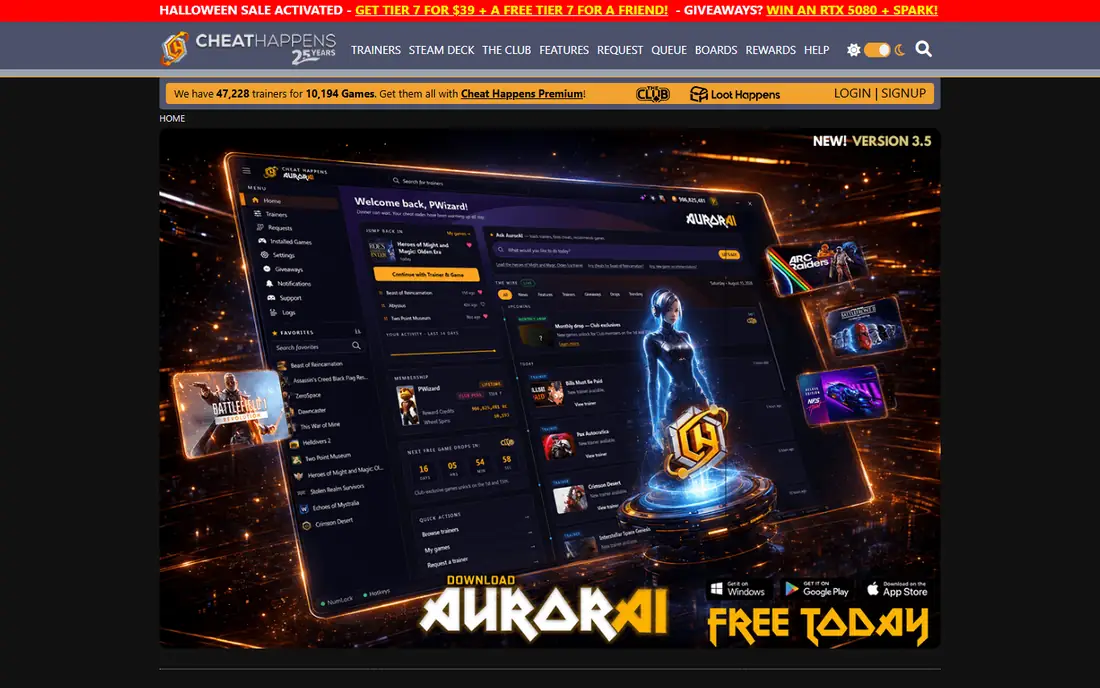 Cheat Happens homepage