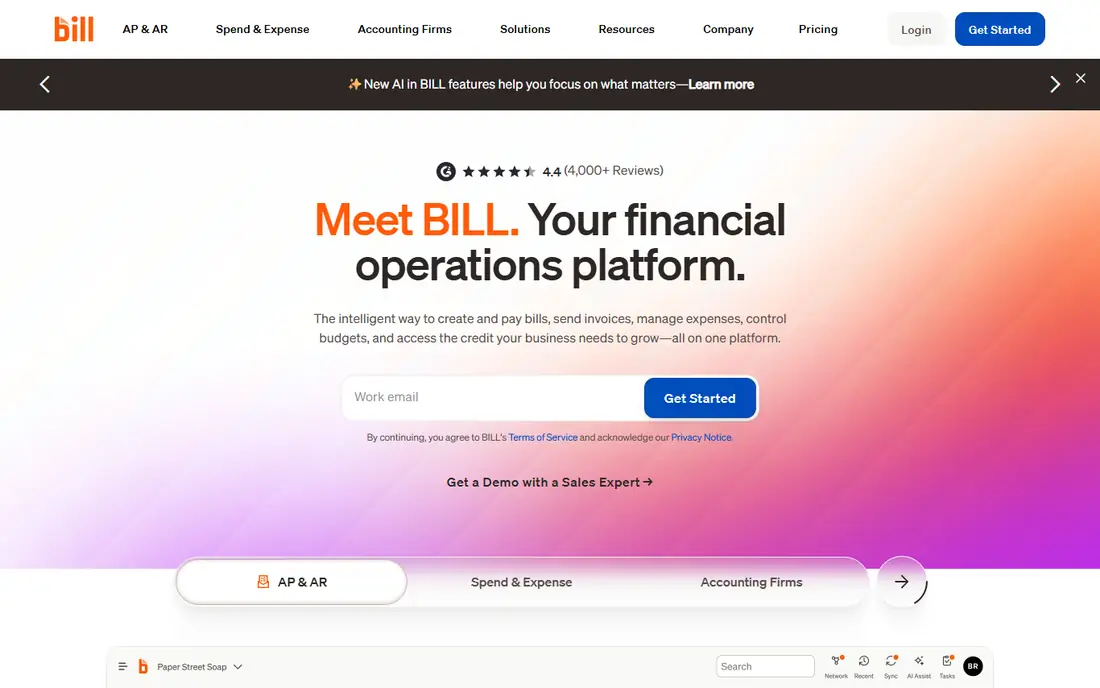 BILL homepage
