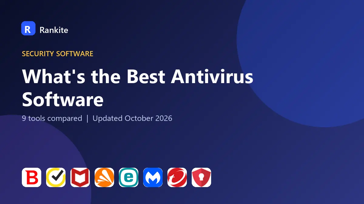 What's the Best Antivirus Software in 2026: 9 Tools Compared