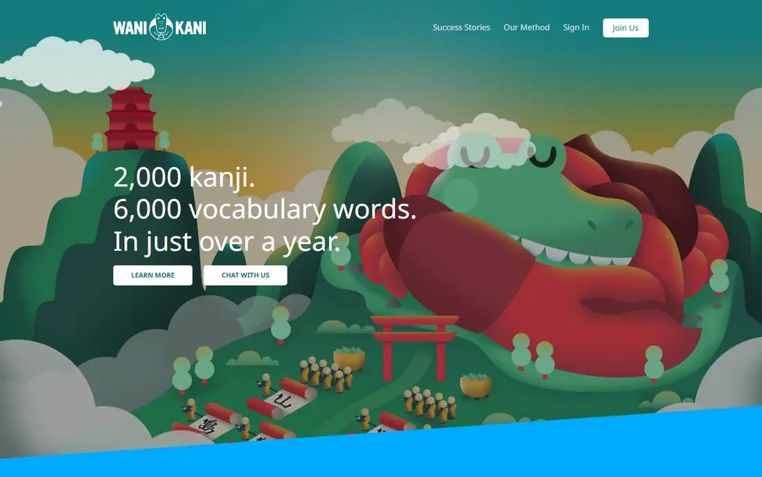 WaniKani homepage
