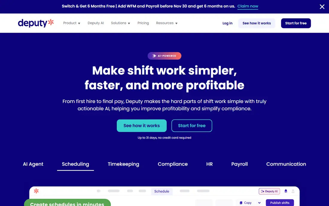 Deputy homepage