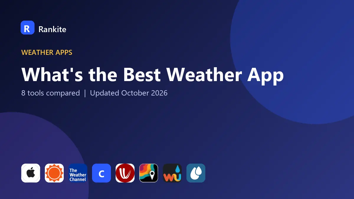 What's the Best Weather App in 2026: 8 Apps Compared