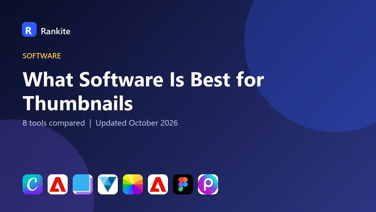 What Software Is Best for Thumbnails in 2026: 8 Tools Compared