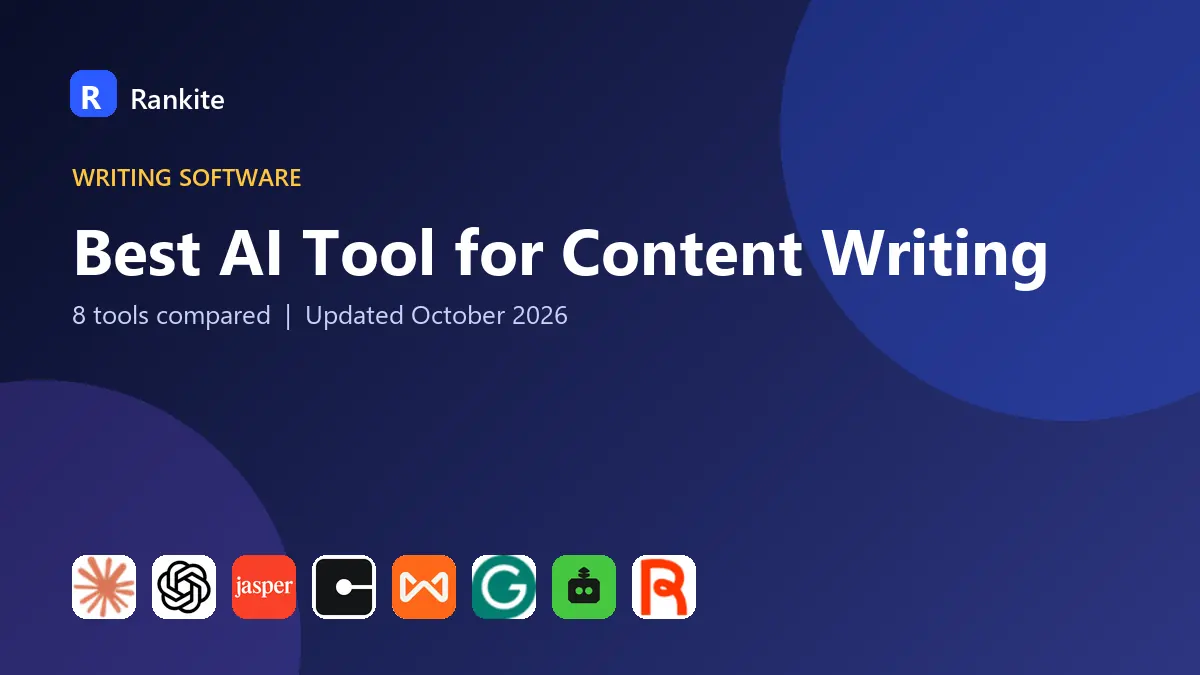 Best AI Tool for Content Writing in 2026: 8 Tools Compared