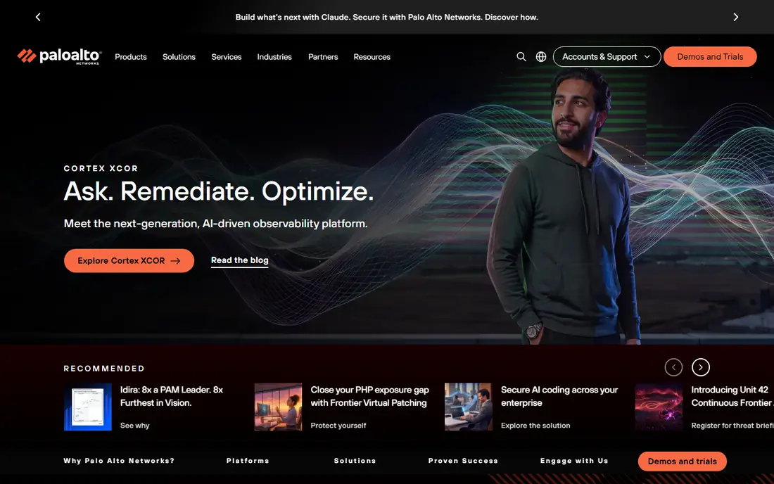 Prisma Cloud homepage