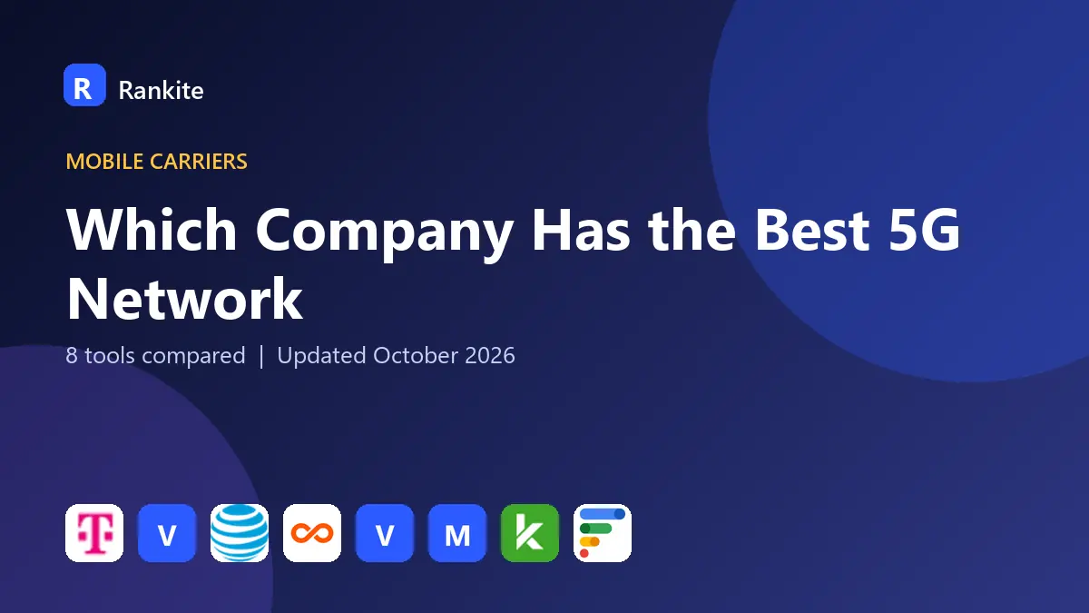Which Company Has the Best 5G Network in 2026: 8 Tools Compared