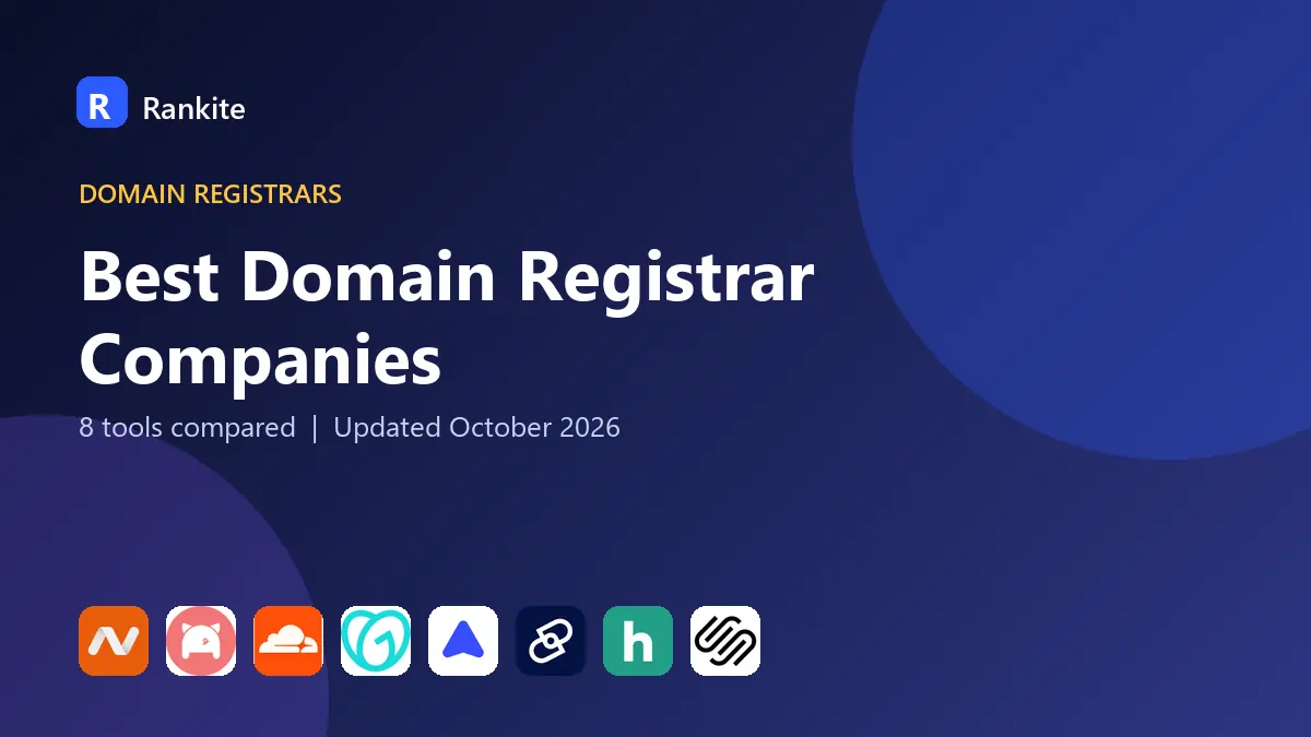 Best Domain Registrar Companies in 2026: 8 Companies Compared