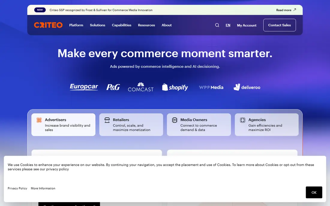 Criteo homepage