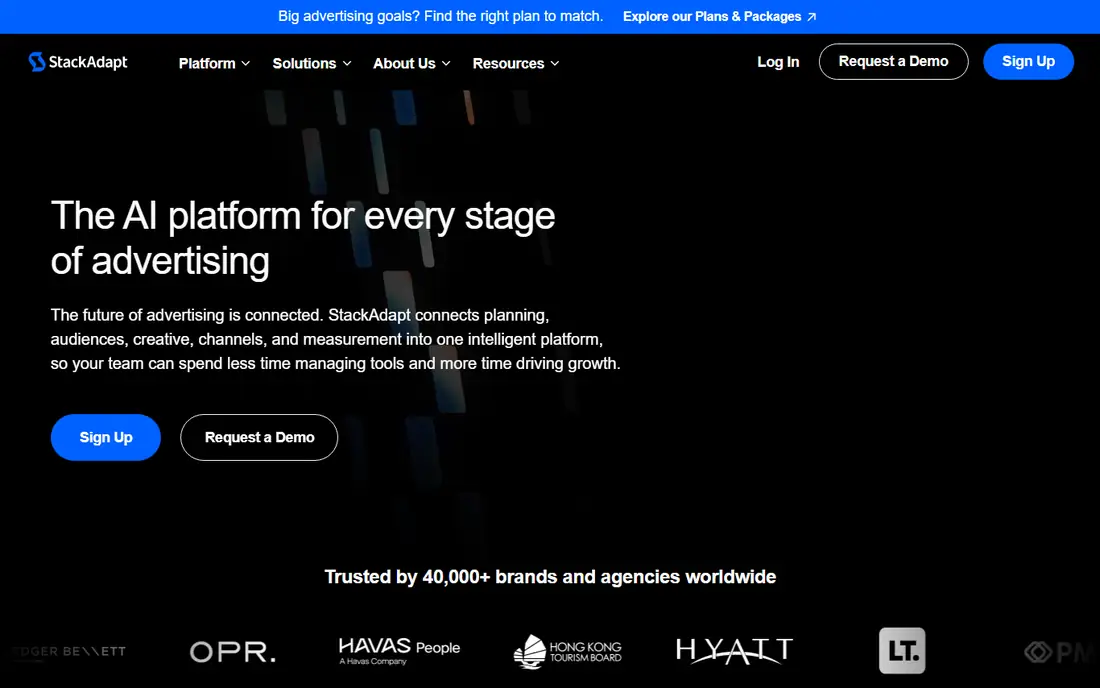 StackAdapt homepage