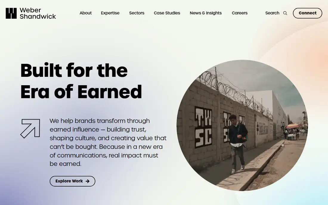 Weber Shandwick homepage