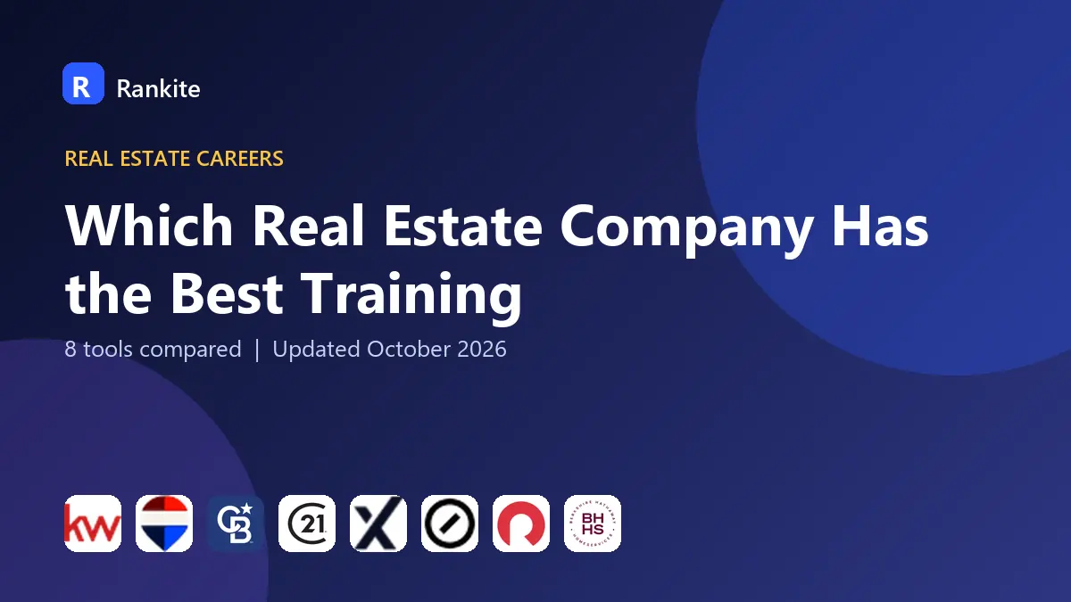 Which Real Estate Company Has the Best Training in 2026: 8 Companies Compared