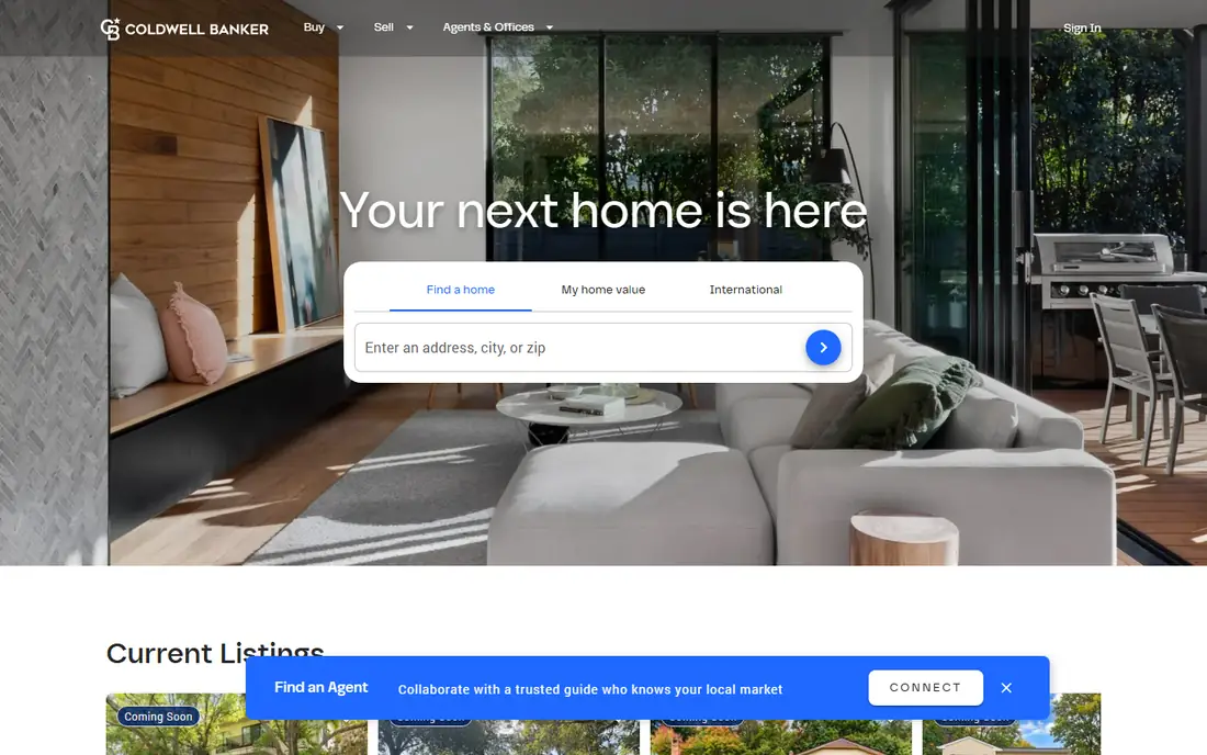 Coldwell Banker homepage
