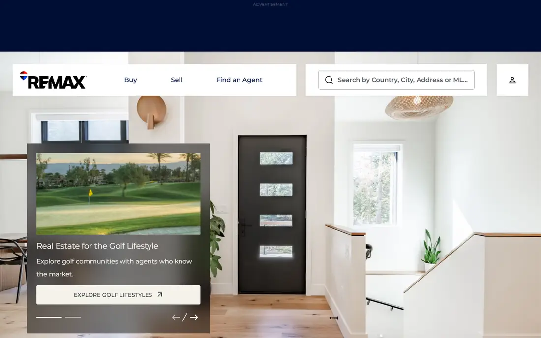 RE/MAX homepage