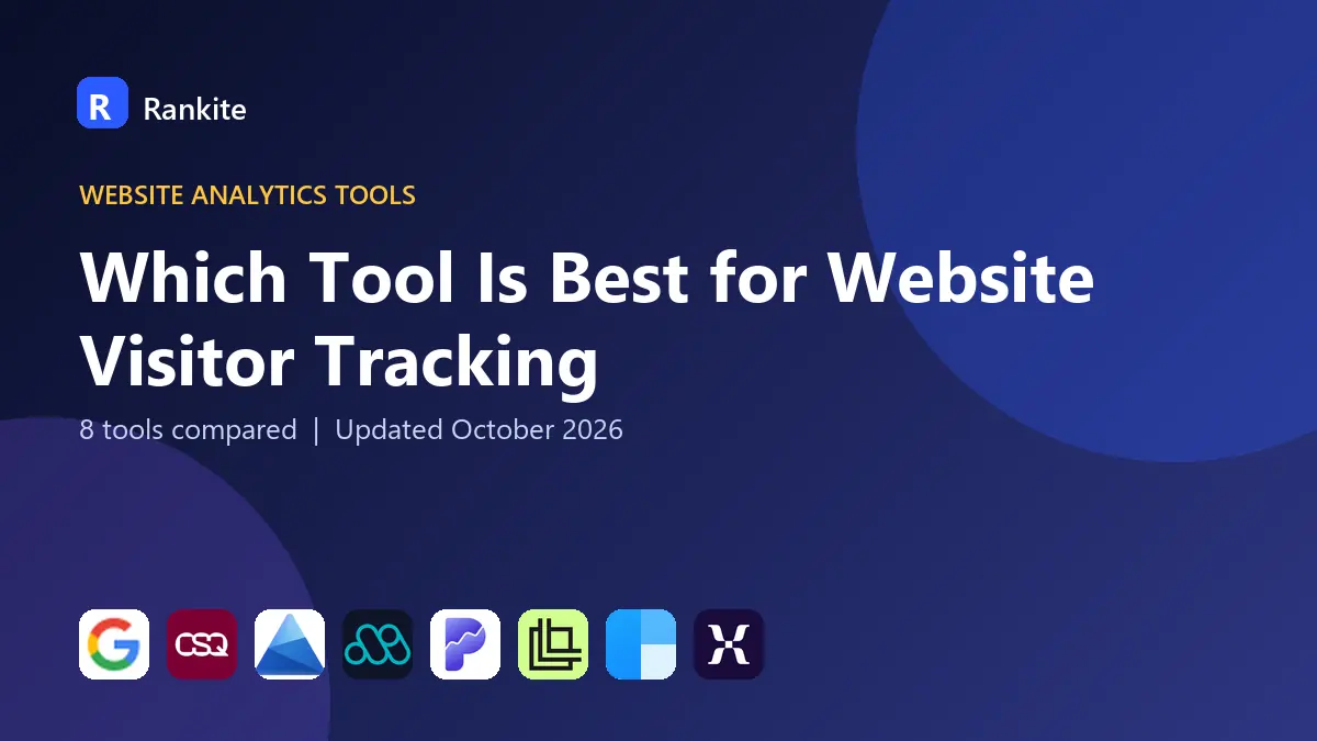 Which Tool Is Best for Website Visitor Tracking in 2026: 8 Tools Compared