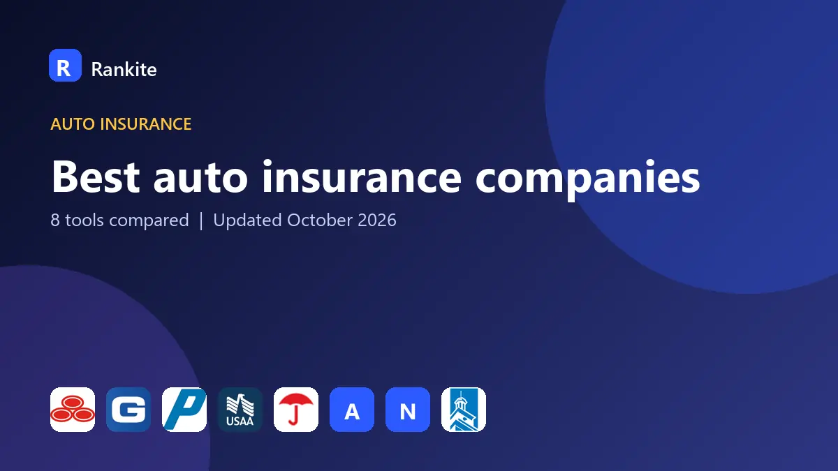 Best auto insurance companies in 2026: 8 Tools Compared