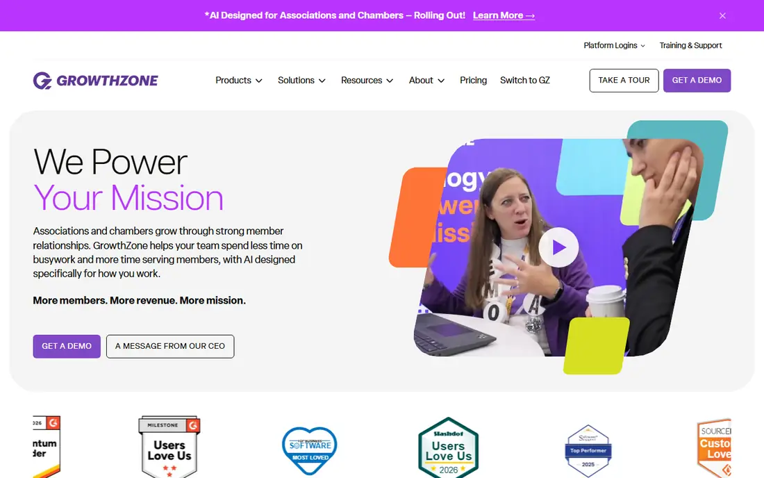 GrowthZone homepage