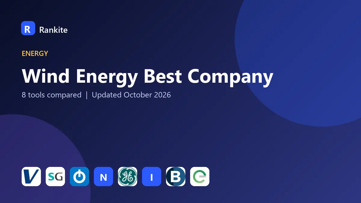 Wind Energy Best Company in 2026: 8 Tools Compared