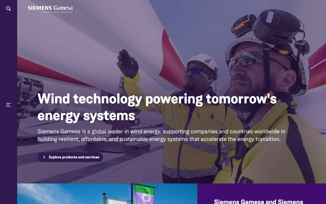 Siemens Gamesa homepage