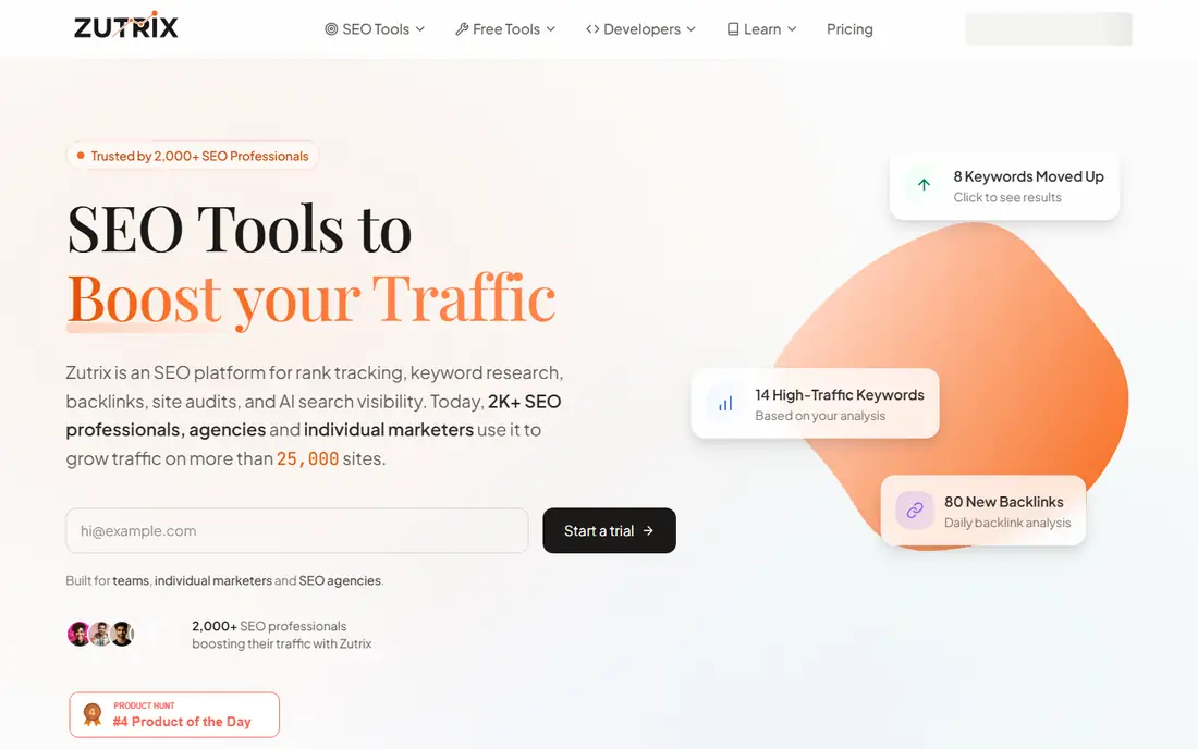 Zutrix homepage