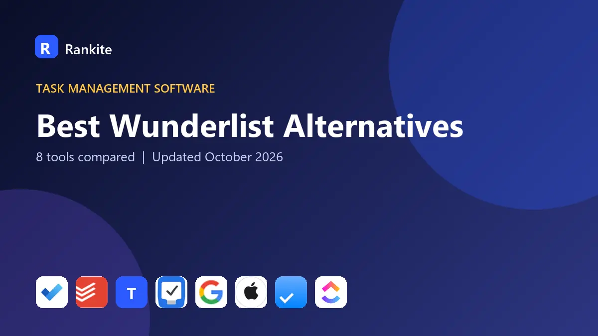 Best Wunderlist Alternatives in 2026: 8 Tools Compared