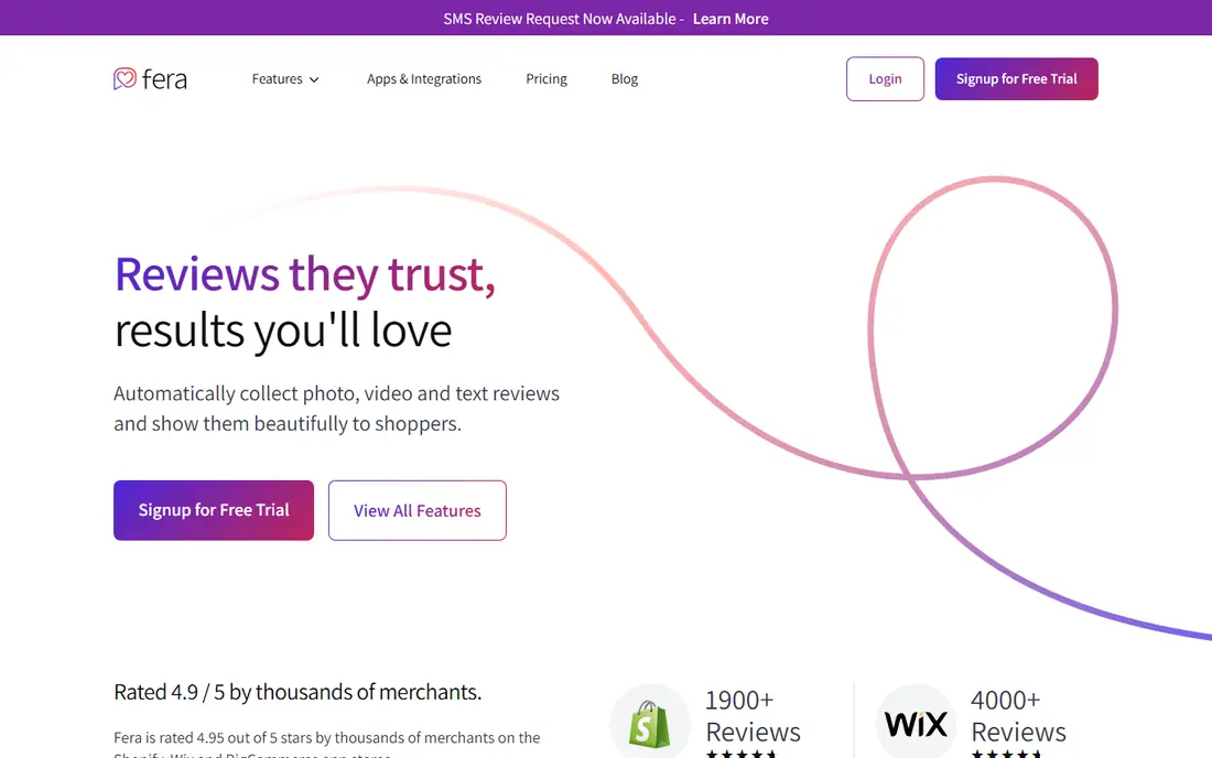 Fera homepage