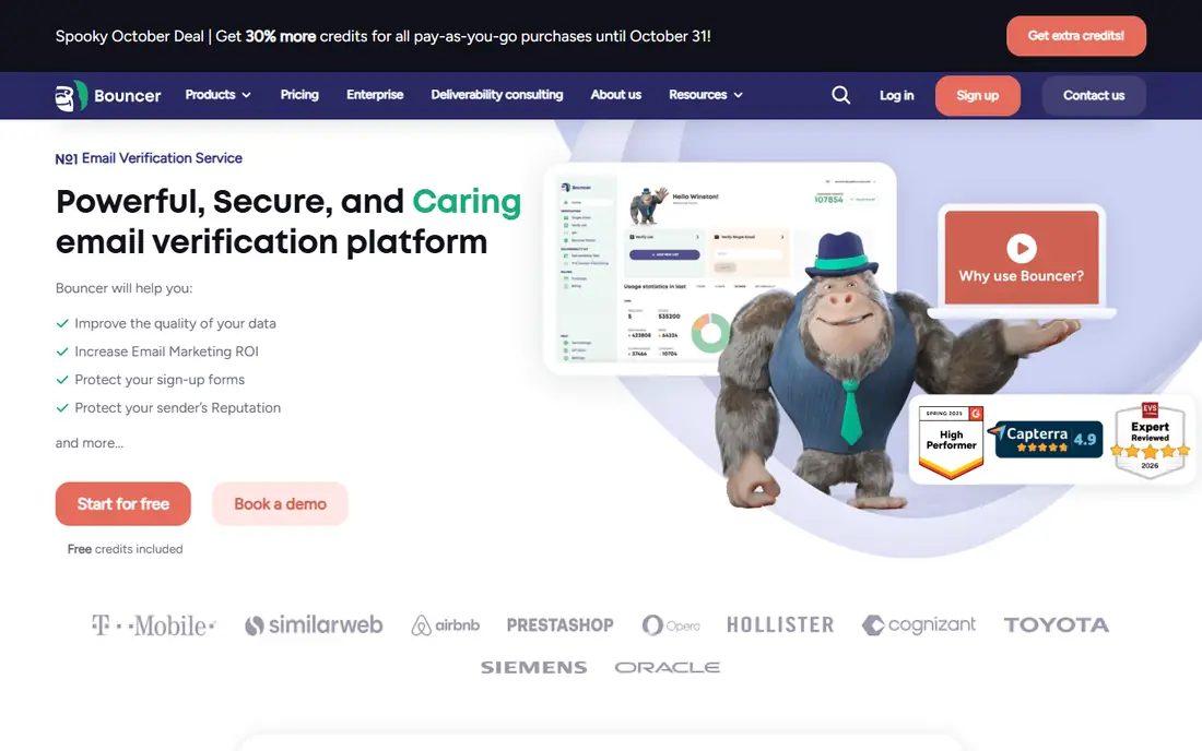 Bouncer homepage