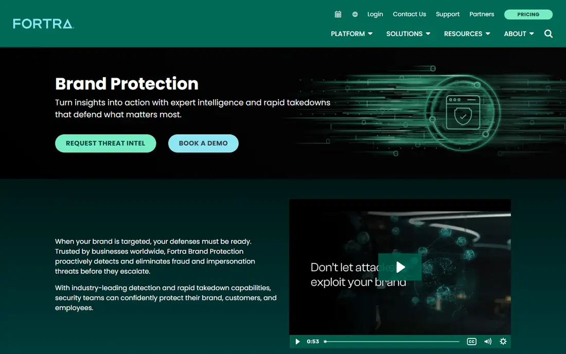 PhishLabs homepage