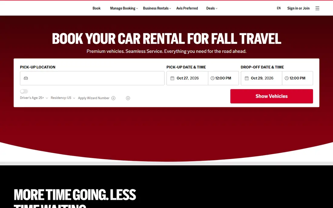 Avis homepage