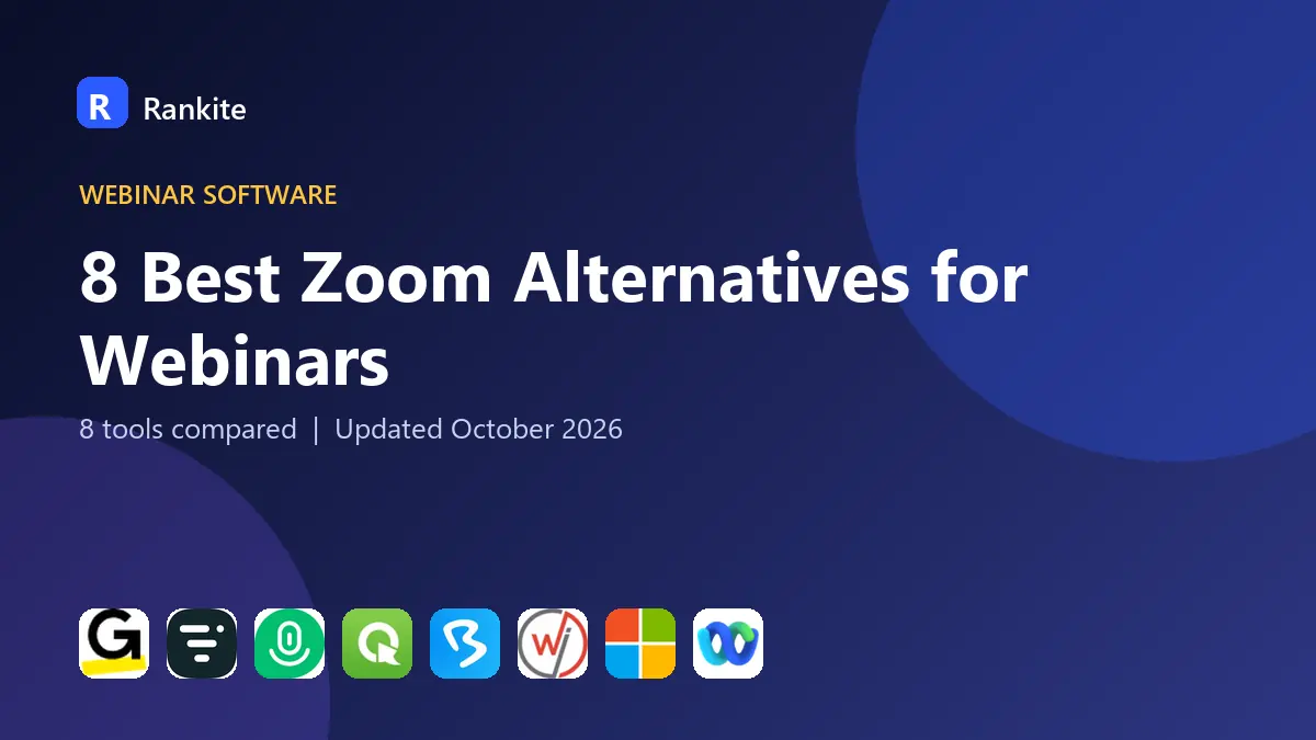 8 Best Zoom Alternatives for Webinars in 2026