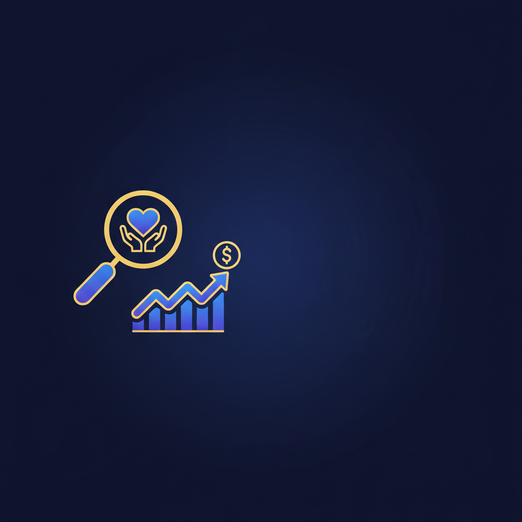 SEO for nonprofits illustration showing search, donations, and supporters
